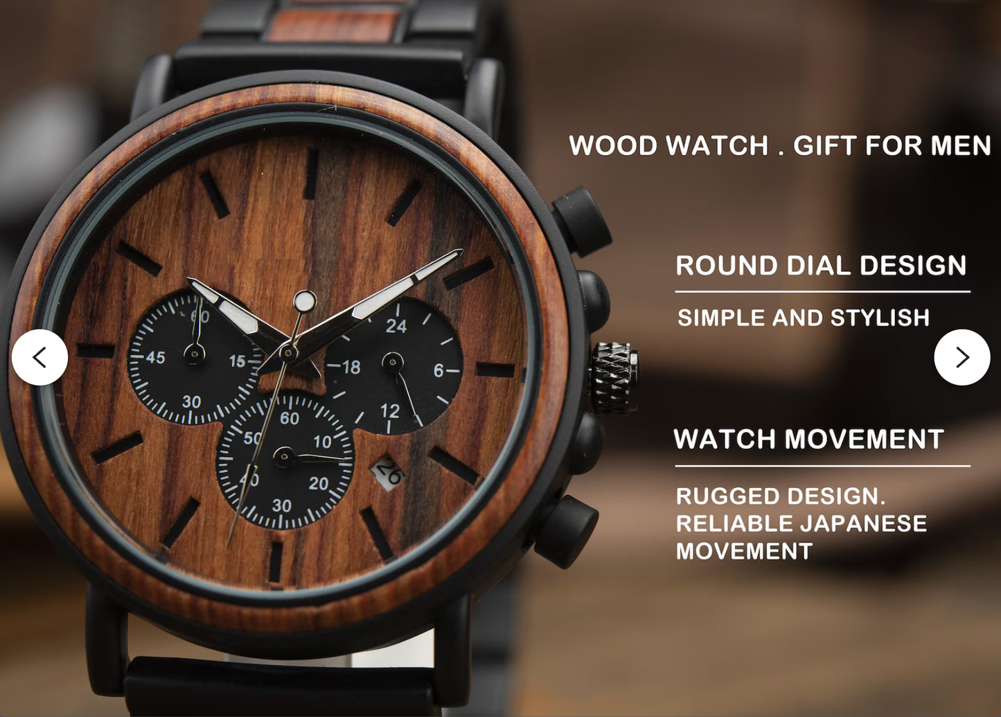 Mens Watch, Wood Watch, Personalized Watch, Engraved Watch, Wooden Watch,Groomsmen Watch, gift for groomsmen, Gift for Dad, Man gifts