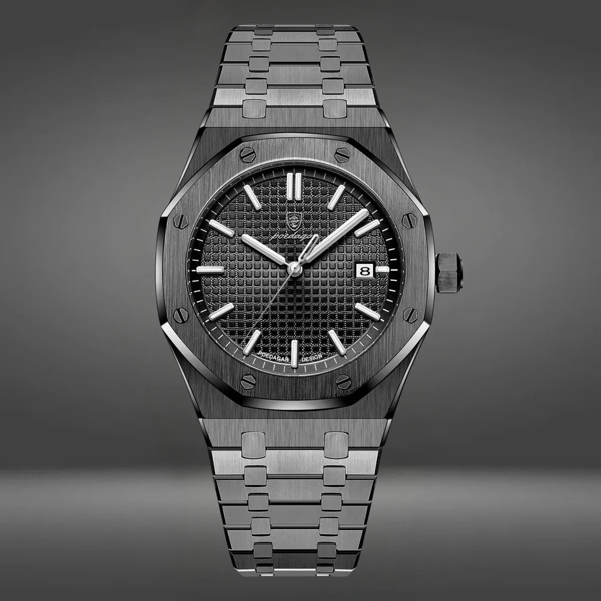 Black Luxury Quartz Sports Watch For Men