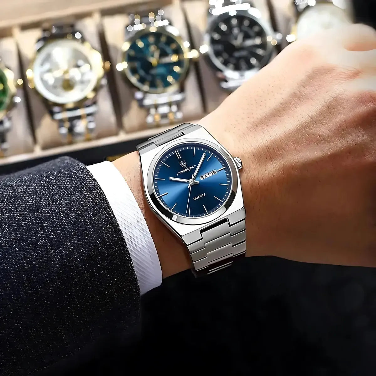 SilverLuxury Quartz Watch For Men