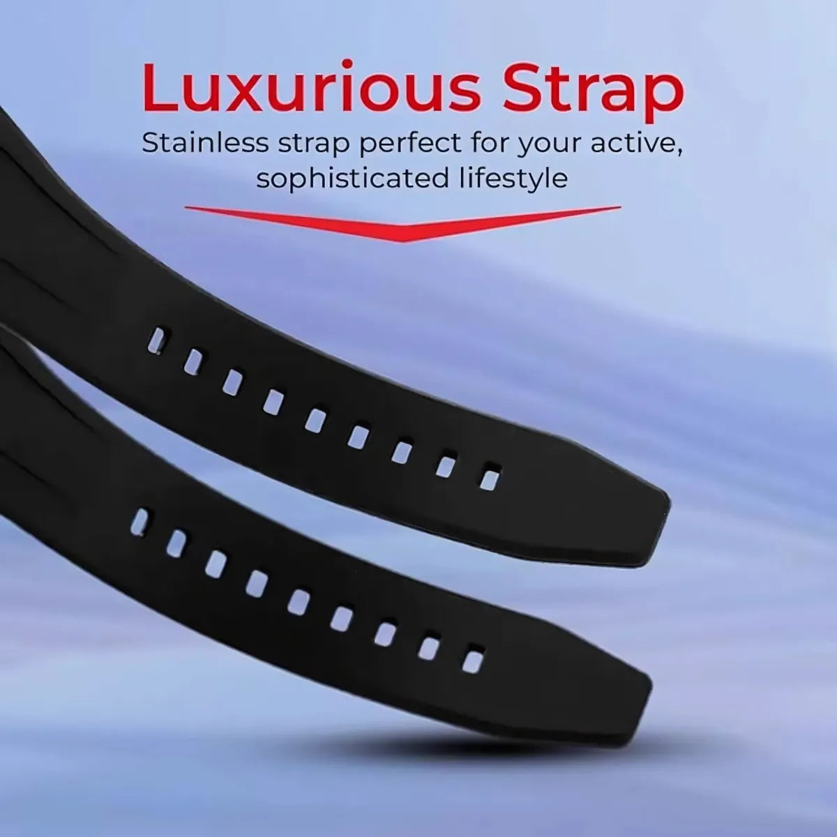 Black Dual Display Stainless Steel Watch for Men