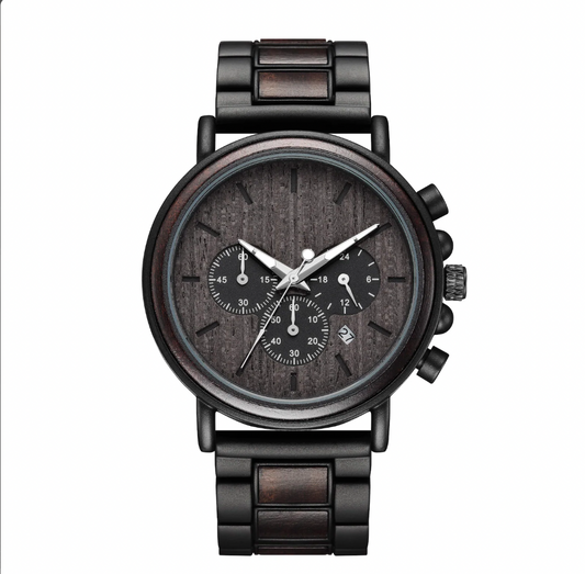 Wood Watch Anniversary gift for man, Man Anniversary Gift, Personalized Wood Watch Man, Engraved Watch Groom Gift