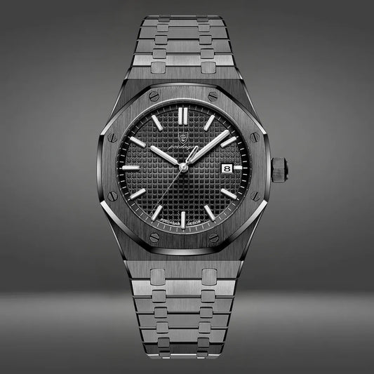 Black Luxury Quartz Sports Watch For Men