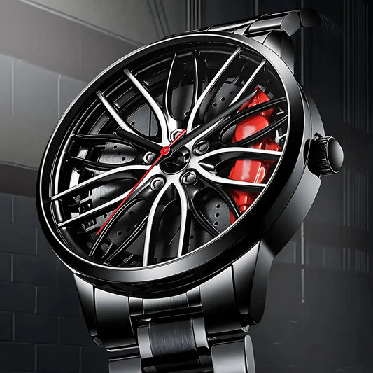 Black Stable Wheels Creative Watch For Men