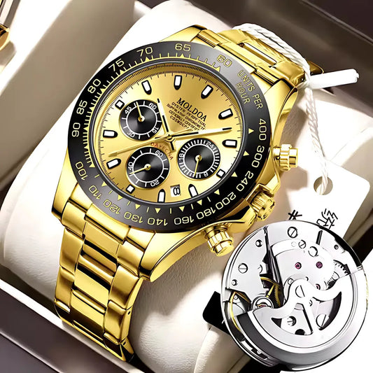 Gold Stylish Quartz Watch for Men